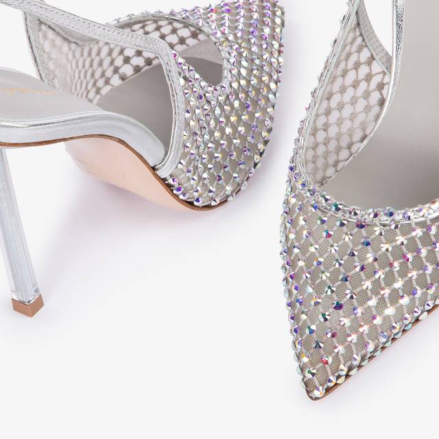 Le Silla Slingback gioiello rete argento eclissi Offerte