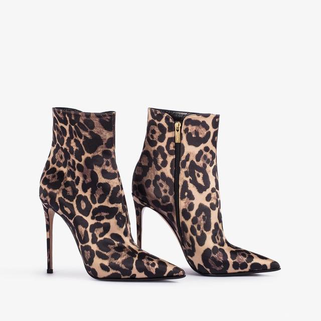Le Silla Stivaletto raso stampa leopardo Negozio