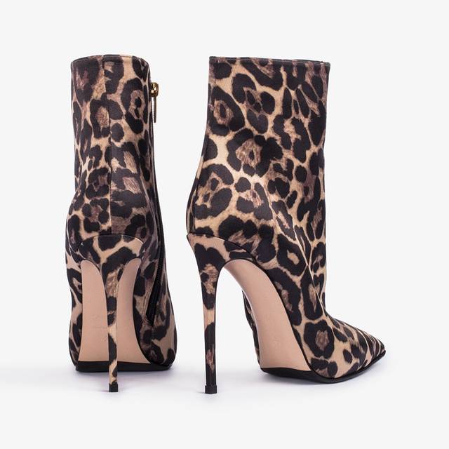 Le Silla Stivaletto raso stampa leopardo Negozio