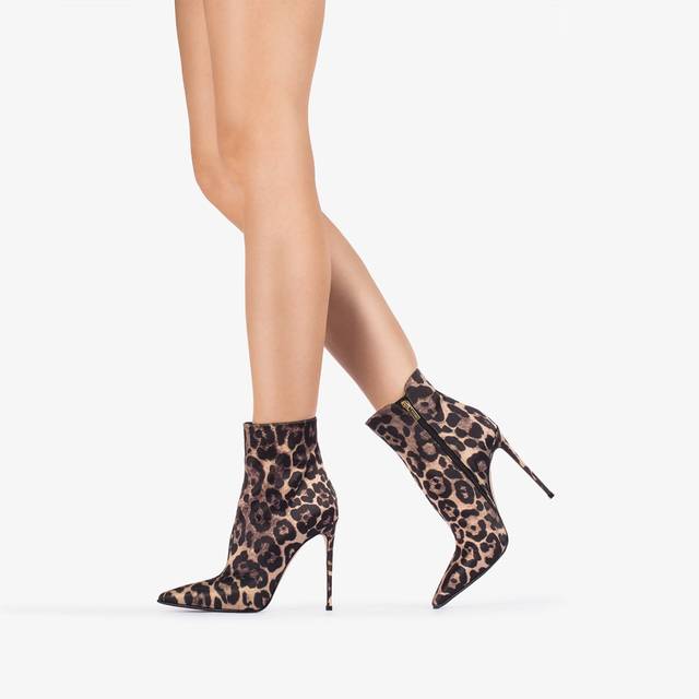Le Silla Stivaletto raso stampa leopardo Negozio