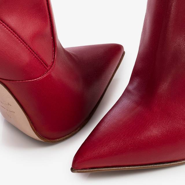 Le Silla Stivale sopra il ginocchio pelle vegan stretch rosso Offerta esclusiva