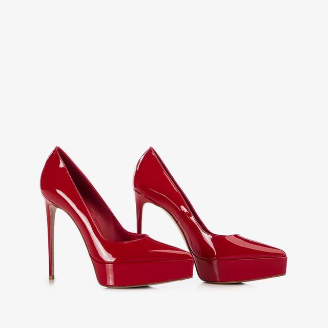 Le Silla Décolleté con plateau vernice rossa Offerte giornaliere