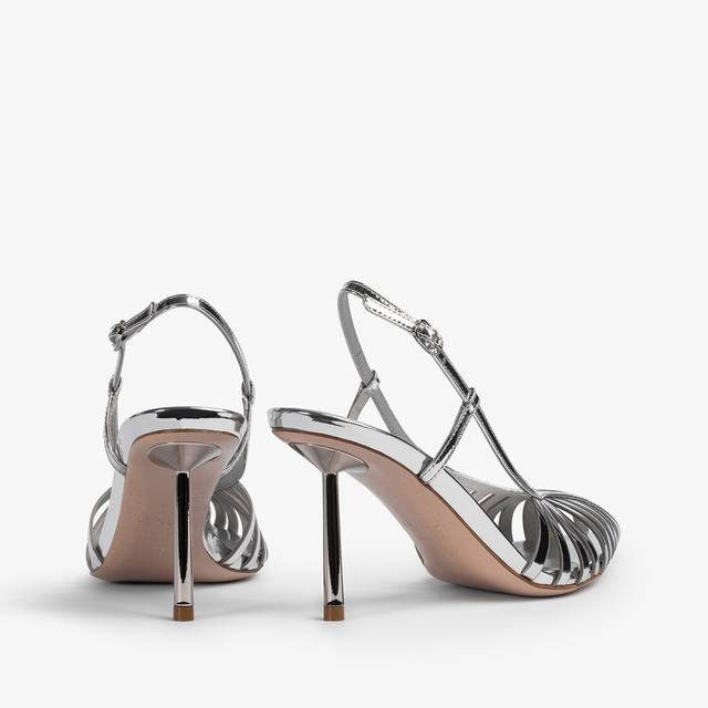 Le Silla Slingback con listini metallizzata argento Sconti VIP