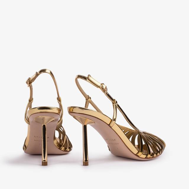 Le Silla Slingback con listini metallizzata oro pepita Prezzo basso