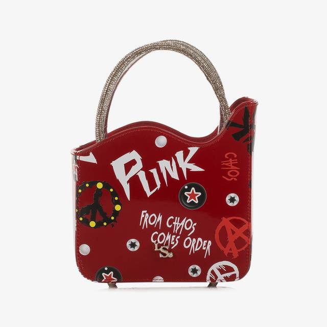 Le Silla Mini bag vernice rossa e bianca e Cristalli Offerta settimanale