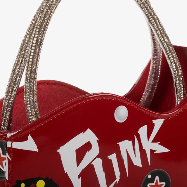 Le Silla Mini bag vernice rossa e bianca e Cristalli Offerta settimanale