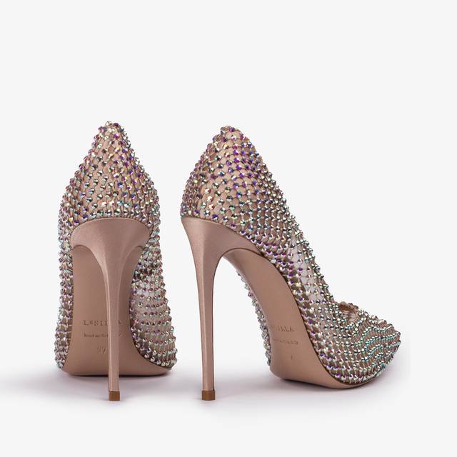 Le Silla Décolleté gioiello rete nude skin Offerta speciale della fabbrica