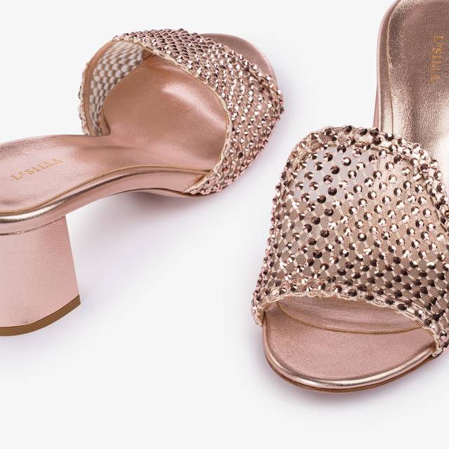Le Silla Sandalo gioiello rete oro rosa Duty-free