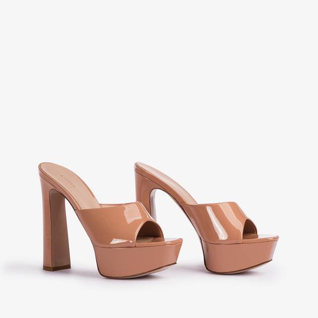 Le Silla Sandalo con plateau vernice nude phard Sconti questo mese