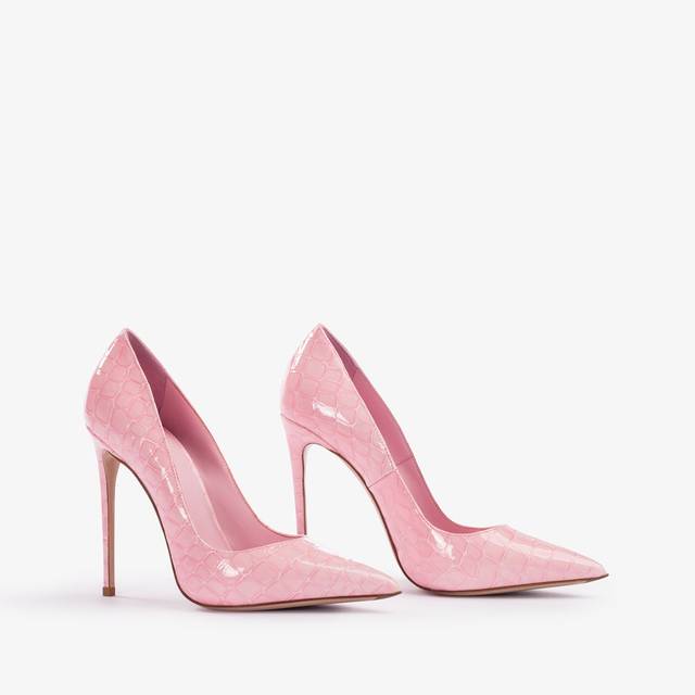 Le Silla Décolleté stampa cocco rosa dea Italia
