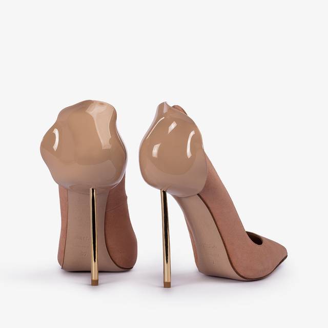 Le Silla Décolleté camoscio phard/oro Pezzi Unici