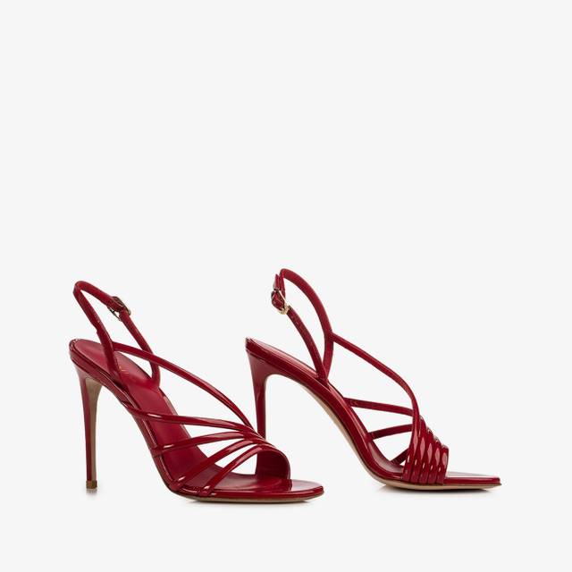 Le Silla Sandalo vernice rosso Vendite Flash
