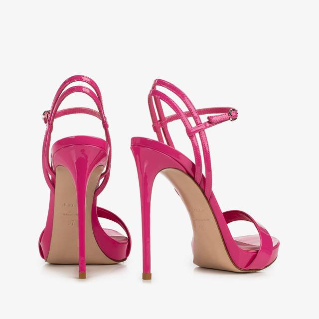 Le Silla Sandalo vernice fucsia bouganville Black Friday