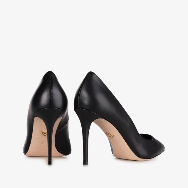 Le Silla Décolleté pelle nera Offerta natalizia