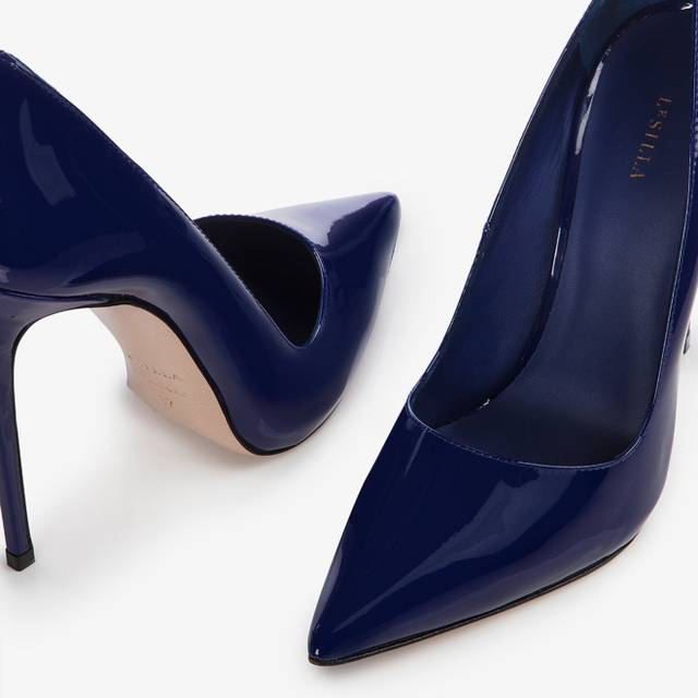 Le Silla Décolleté vernice blu lazuli Latest fashion