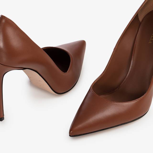 Le Silla Décolleté pelle marrone siena Offerte esclusive