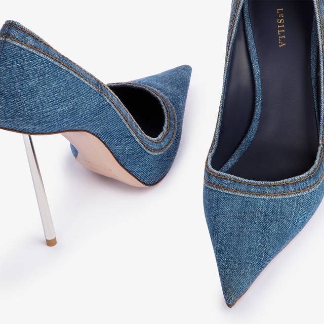 Le Silla Décolleté denim blu Nuovi prodotti