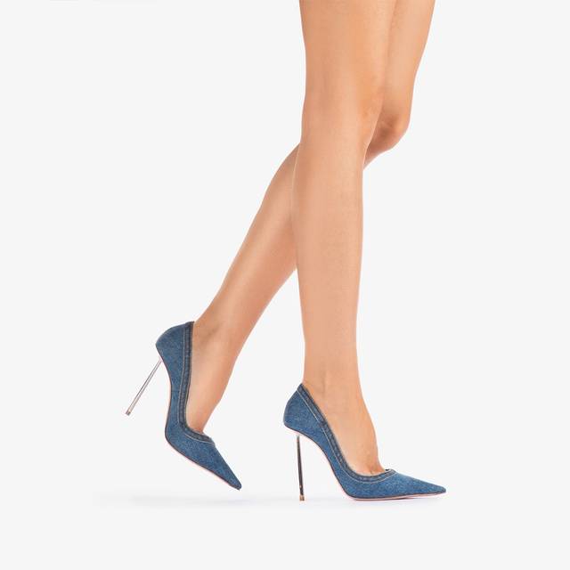 Le Silla Décolleté denim blu Nuovi prodotti