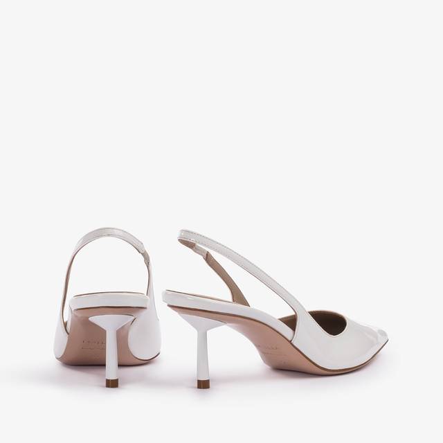 Le Silla Slingback vernice bianca carta Super Saving Price