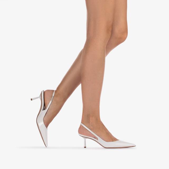 Le Silla Slingback vernice bianca carta Super Saving Price