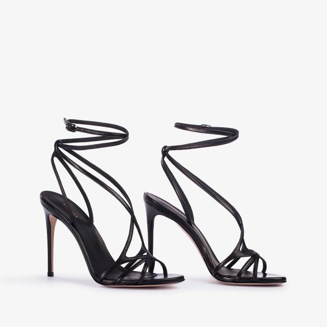 Le Silla Sandalo pelle nero Rilascio limitato