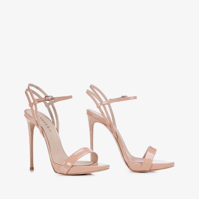 Le Silla Sandalo vernice nude phard Latest stili