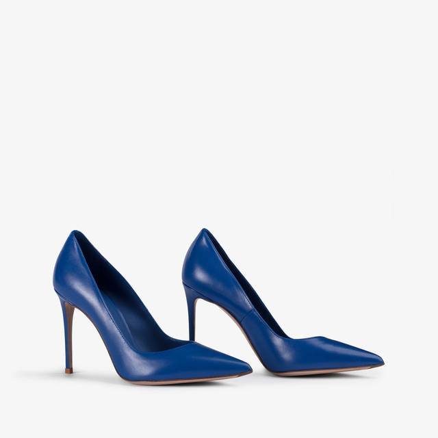 Le Silla Décolleté pelle blu persia Ultimo giorno