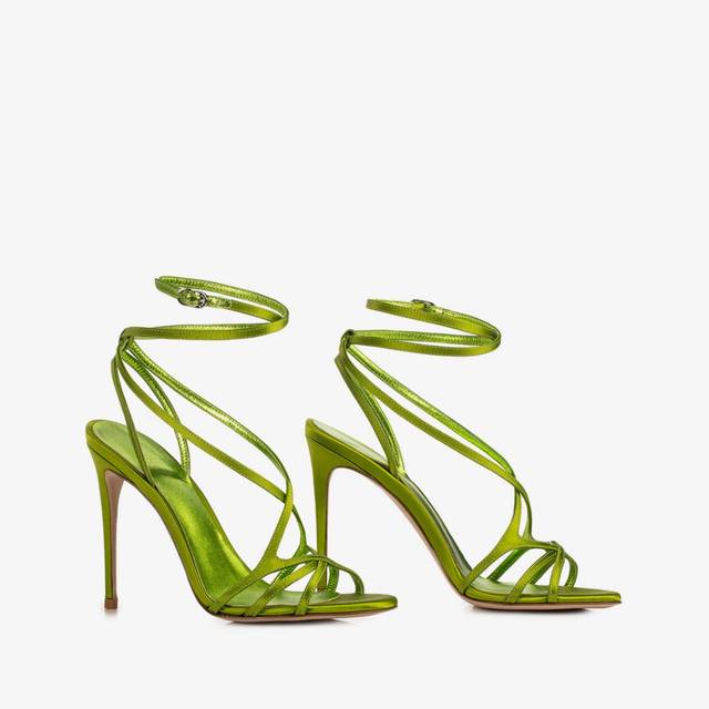 Le Silla Sandalo raso verde tokyo Fino al 65% di sconto