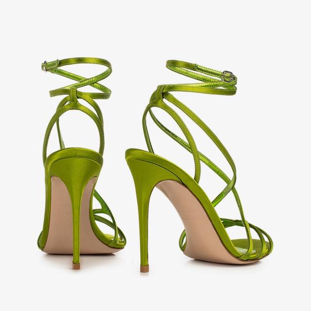 Le Silla Sandalo raso verde tokyo Fino al 65% di sconto