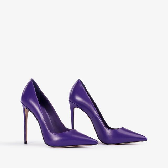 Le Silla Décolleté pelle viola kamala Super sconto