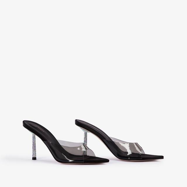 Le Silla Sandalo plexy nero Enormi sconti