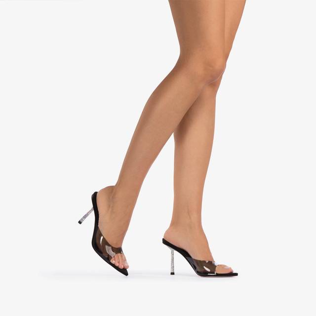 Le Silla Sandalo plexy nero Enormi sconti