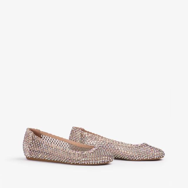 Le Silla Ballerina gioiello rete nude skin con Cristalli Officina