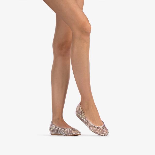 Le Silla Ballerina gioiello rete nude skin con Cristalli Officina