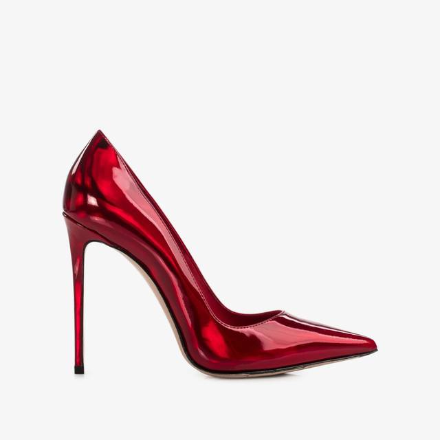 Le Silla Décolleté iridescente rossa rebel Vendita