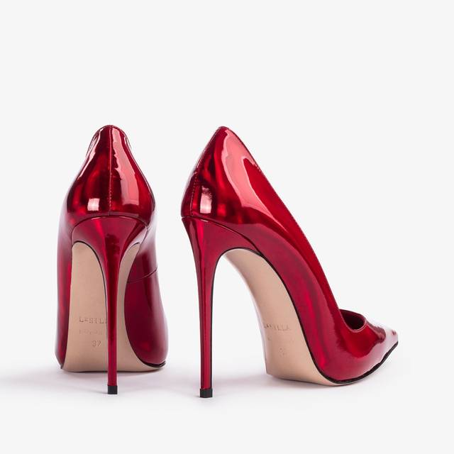 Le Silla Décolleté iridescente rossa rebel Vendita