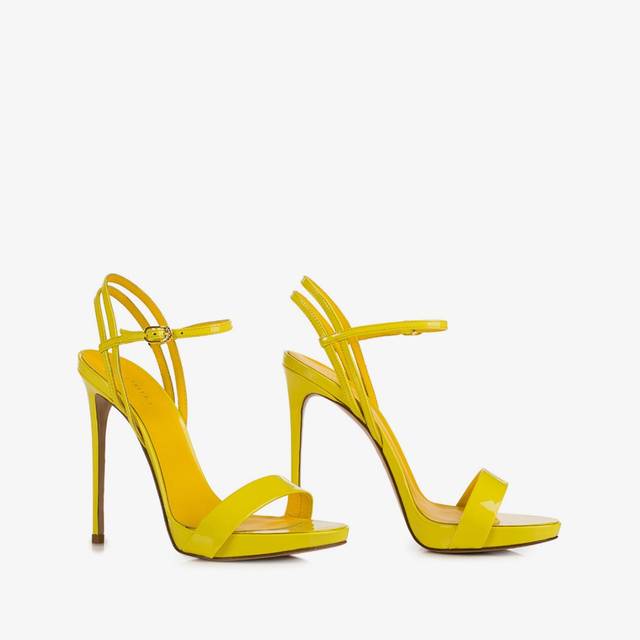 Le Silla Sandalo vernice giallo stella Sottocosto