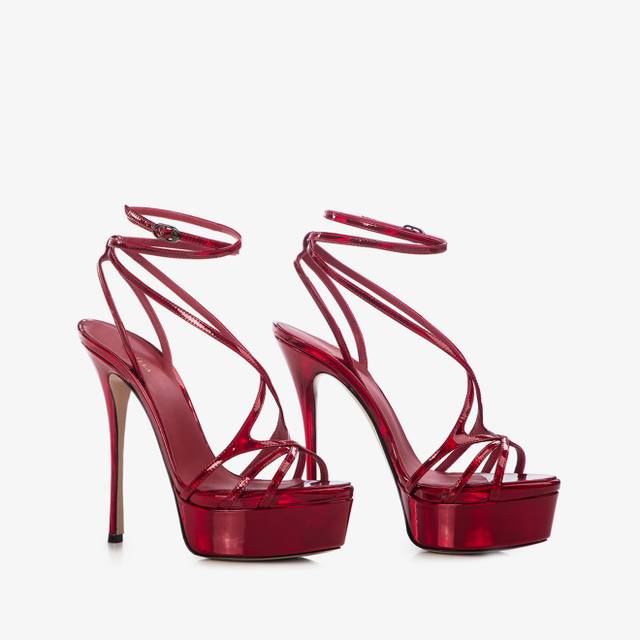 Le Silla Sandalo con plateau iridescente rosso rebel Convenienza