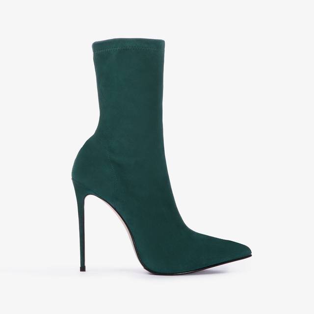 Le Silla Stivaletto camoscio stretch verde balance Vendita Calda