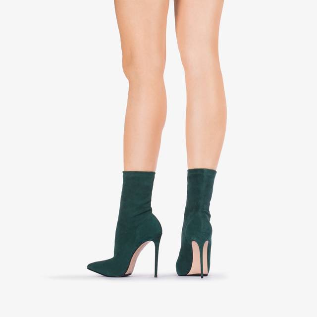 Le Silla Stivaletto camoscio stretch verde balance Vendita Calda
