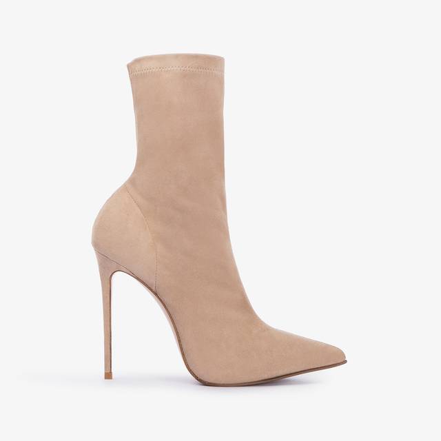 Le Silla Stivaletto camoscio stretch beige tower Saldi Di Fabbrica