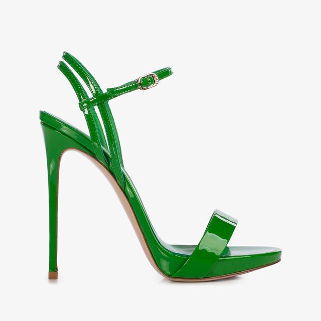 Le Silla Sandalo vernice verde emerald