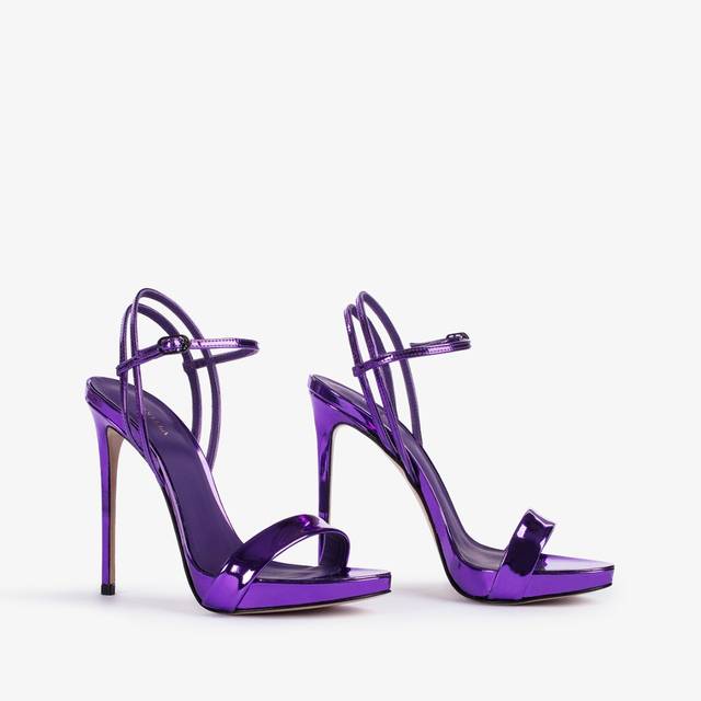Le Silla Sandalo metallizzato viola kamala Moda