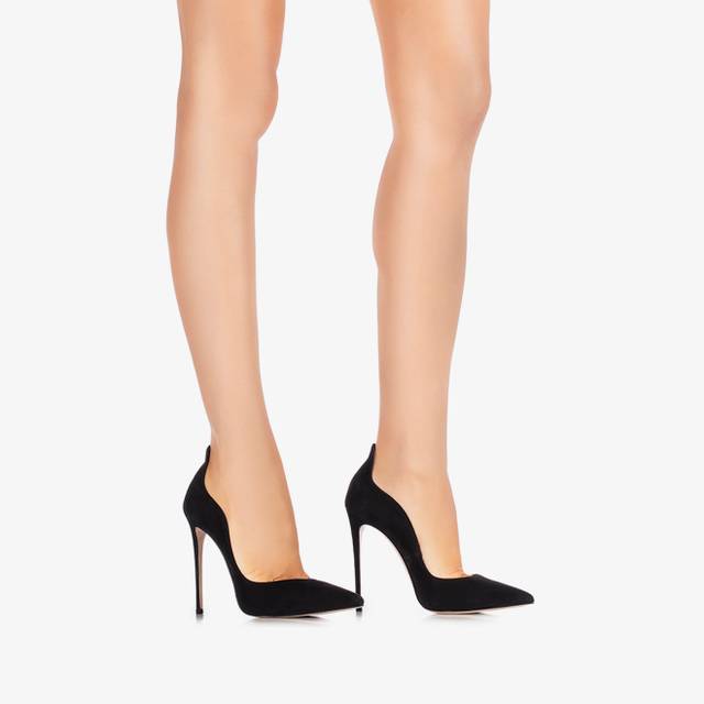Le Silla Décolleté camoscio nera Offerta speciale