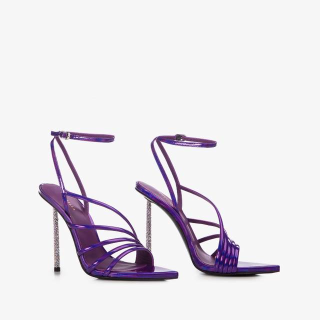 Le Silla Sandalo iridescente viola kamala Grande vendita