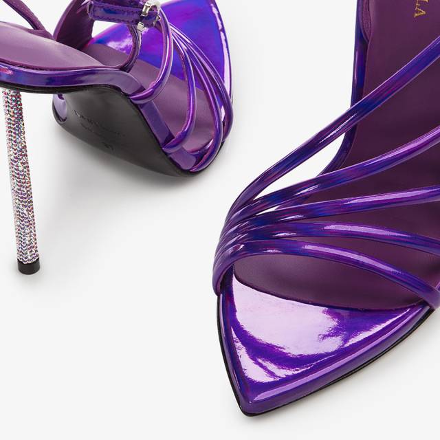 Le Silla Sandalo iridescente viola kamala Grande vendita