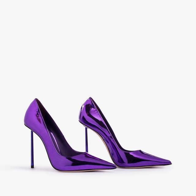 Le Silla Décolleté metallizzata viola kamala Flash Sale