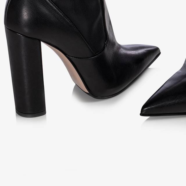 Le Silla Stivale sopra il ginocchio pelle vegan stretch nero Black Friday