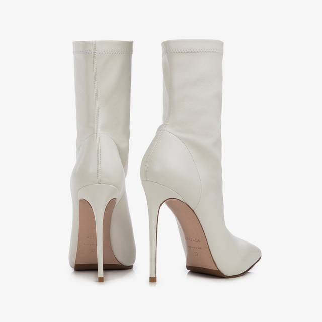 Le Silla Stivaletto pelle vegan bianco Offerta per la Festa della Mamma