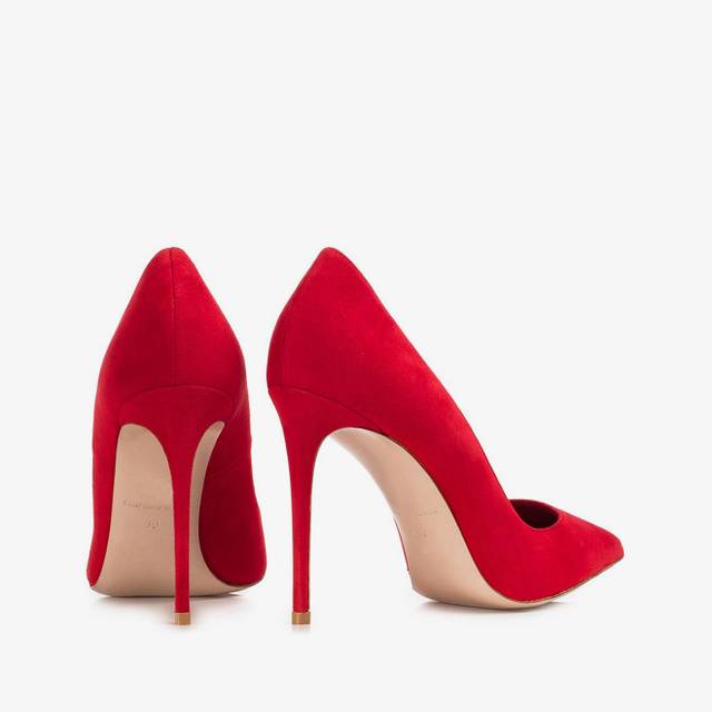 Le Silla Décolleté camoscio rosso Vendita calda
